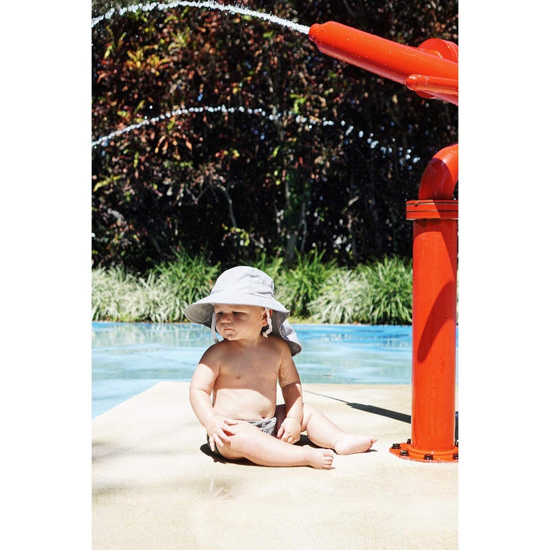Zelda Matilda Sunhat Infant Toddler & Kids Summer Water Flap Baby Swim hat UPF 50 Boy & Girl Beach (US, Age, 2 Years, 6 Years, Royal Blue) - Image 5